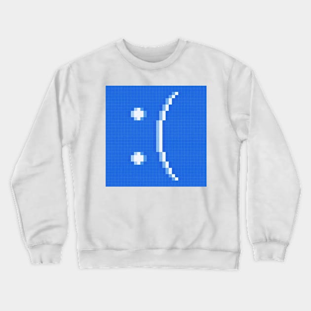 Serious Computer Error Pixel Art Crewneck Sweatshirt by CozyPixelFluff